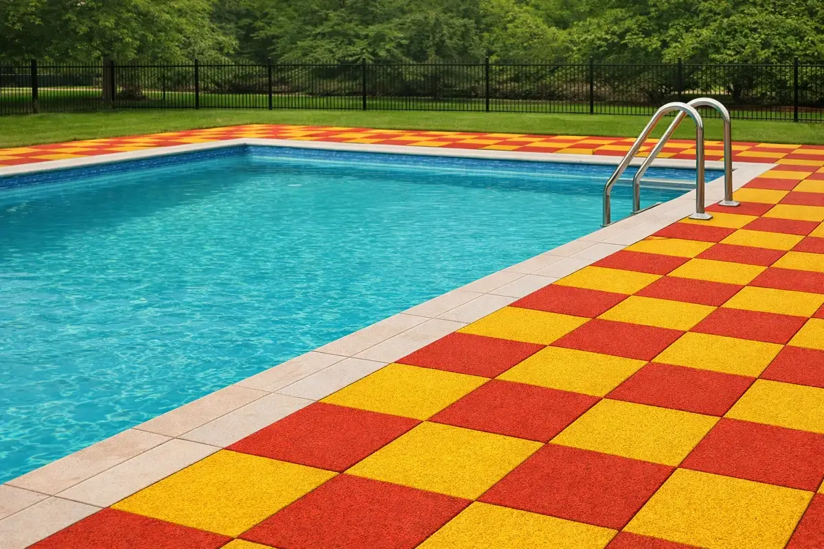 Зоны вокруг бассейнов